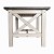 Flash Furniture LFS-4002-GRYWHT-GG Farmhouse Style Wood End Table with X-Frame Design, Acacia Gray and Rustic White addl-7