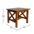 Flash Furniture LFS-4002-WAL-GG Farmhouse Style Wood End Table with X-Frame Design, Walnut addl-4