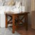 Flash Furniture LFS-4002-WAL-GG Farmhouse Style Wood End Table with X-Frame Design, Walnut addl-5