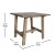 Flash Furniture LFS-4005-RSTBRN-GG Rustic Brown Wood Farmhouse End Table, Trestle Style Accent Table  addl-4