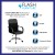 Flash Furniture LF-W-61B-2-GG Mid-Back Black LeatherSoft and Mesh Swivel Task Office Chair with Arms addl-3