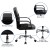 Flash Furniture LF-W-61B-2-GG Mid-Back Black LeatherSoft and Mesh Swivel Task Office Chair with Arms addl-4