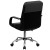Flash Furniture LF-W-61B-2-GG Mid-Back Black LeatherSoft and Mesh Swivel Task Office Chair with Arms addl-6