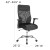 Flash Furniture LF-W-83A-GG High Back Ergonomic Office Chair with Contemporary Mesh Design, Black/White addl-5