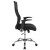 Flash Furniture LF-W-83A-GG High Back Ergonomic Office Chair with Contemporary Mesh Design, Black/White addl-8