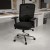 Flash Furniture LQ-2-BK-GG Intensive Use Big & Tall 350 lb. Black Mesh Multifunction Swivel Ergonomic Office Chair addl-1