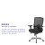Flash Furniture LQ-2-BK-GG Intensive Use Big & Tall 350 lb. Black Mesh Multifunction Swivel Ergonomic Office Chair addl-4