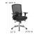 Flash Furniture LQ-2-BK-GG Intensive Use Big & Tall 350 lb. Black Mesh Multifunction Swivel Ergonomic Office Chair addl-6