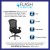 Flash Furniture LQ-3-BK-GG Intensive Use Big & Tall 400 lb. Black Mesh Multifunction Synchro-Tilt Ergonomic Office Chair addl-3