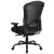 Flash Furniture LQ-3-BK-GG Intensive Use Big & Tall 400 lb. Black Mesh Multifunction Synchro-Tilt Ergonomic Office Chair addl-5