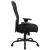Flash Furniture LQ-3-BK-GG Intensive Use Big & Tall 400 lb. Black Mesh Multifunction Synchro-Tilt Ergonomic Office Chair addl-6