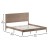 Flash Furniture MG-09004KB-K-OAK-GG King Size Solid Wood Platform Bed with Wooden Slats and Headboard, Light Brown addl-4