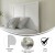 Flash Furniture MG-9708THB-T-WHT-GG Twin Size White 2 Panel Adjustable Headboard addl-3