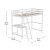 Flash Furniture MH-LBD5-WH-T-GG White Twin Size Loft Bed Frame with Desk, Guard Rails & Ladder addl-4