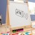 Flash Furniture MK-ART-9000-GG Bright Beginnings Classroom Freestanding Natural Wood Art Easel with Chalk Board, Dry Erase Board addl-5