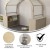 Flash Furniture MK-KE18007-GG Bright Beginning Wooden Quiet Corner Reading Nook with Two Storage Shelf Units and Canopy addl-3