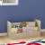 Flash Furniture MK-KE20772-GG Bright Beginnings Modular Double Sided 2 Tier Wooden Classroom Book Display Shelf addl-1