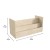 Flash Furniture MK-KE20772-GG Bright Beginnings Modular Double Sided 2 Tier Wooden Classroom Book Display Shelf addl-4