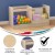 Flash Furniture MK-KE20789-GG Bright Beginnings Modular Double Sided 2 Tier Wooden Classroom Book Display Shelf, Storage Bin addl-3