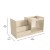 Flash Furniture MK-KE20789-GG Bright Beginnings Modular Double Sided 2 Tier Wooden Classroom Book Display Shelf, Storage Bin addl-4