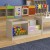 Flash Furniture MK-KE20789-GG Bright Beginnings Modular Double Sided 2 Tier Wooden Classroom Book Display Shelf, Storage Bin addl-5