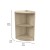 Flash Furniture MK-KE24022-GG Bright Beginnings 2 Tier Wooden Classroom Corner Storage Unit, Rounded Front Edges addl-4