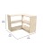 Flash Furniture MK-KE24046-GG Bright Beginnings 2 Tier Wooden Classroom Open Corner Storage Unit addl-4