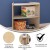 Flash Furniture MK-KE24060-GG Bright Beginnings Bow Front 2 Tier Wooden Classroom Open Corner Storage Unit addl-3