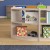 Flash Furniture MK-KE24060-GG Bright Beginnings Bow Front 2 Tier Wooden Classroom Open Corner Storage Unit addl-6
