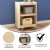Flash Furniture MK-KE24084-GG Bright Beginnings Wooden Mobile Storage Cart with 3 Storage Tiers addl-3