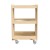 Flash Furniture MK-KE24084-GG Bright Beginnings Wooden Mobile Storage Cart with 3 Storage Tiers addl-7