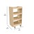 Flash Furniture MK-KE24091-GG Bright Beginnings Wooden Mobile Storage Cart with 4 Storage Tiers addl-4