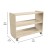 Flash Furniture MK-KE24107-GG Bright Beginnings 3 Shelf Wooden Mobile Classroom Storage Cart addl-4