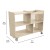Flash Furniture MK-KE24251-GG Bright Beginnings Double Sided Wooden Mobile Storage Cart addl-4