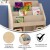 Flash Furniture MK-KE24282-GG Bright Beginnings Modular Wooden Classroom 4 Tier Bookstand with 3 Storage Compartments addl-3
