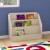 Flash Furniture MK-KE24299-GG Bright Beginnings Modular Wooden Classroom 3 Tier Book Display Shelf addl-1