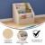 Flash Furniture MK-KE24305-GG Bright Beginnings Modular Wooden Classroom 4 Tier Book Display Shelf addl-3