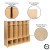 Flash Furniture MK-LCKR001-GG Natural Wood 5 Section School Coat Locker with Bench, Cubbies, and Storage Organizer Hook, 48"H x 48"L  addl-5