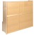 Flash Furniture MK-LCKR001-GG Natural Wood 5 Section School Coat Locker with Bench, Cubbies, and Storage Organizer Hook, 48"H x 48"L  addl-7