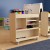 Flash Furniture MK-ME08190-GG Bright Beginnings Wooden Mobile Storage Cart with 4 Top Storage Compartments & 5 Cubbies addl-5