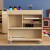 Flash Furniture MK-ME08190-GG Bright Beginnings Wooden Mobile Storage Cart with 4 Top Storage Compartments & 5 Cubbies addl-6
