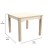 Flash Furniture MK-ME088008-GG Bright Beginnings Wooden Square Preschool Classroom Activity Table, 23.5"W x 18"H addl-4
