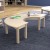 Flash Furniture MK-ME088013-GG Bright Beginnings Wooden Half Circle Preschool Classroom Activity Table, 29.5"W x 59"D x 14.5"H addl-1