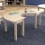 Flash Furniture MK-ME088014-GG Bright Beginnings Wooden Half Circle Preschool Classroom Activity Table, 29.5"W x 59"D x 18"H addl-1