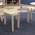 Flash Furniture MK-ME088015-GG Bright Beginnings Wooden Half Circle Preschool Classroom Activity Table, 29.5"W x 59"D x 21"H addl-1