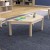 Flash Furniture MK-ME088016-GG Bright Beginnings Wooden Trapezoid Preschool Classroom Activity Table, 20.75"W x 47.25"D x 14.5"H addl-1