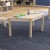 Flash Furniture MK-ME088017-GG Bright Beginnings Wooden Trapezoid Preschool Classroom Activity Table, 20.75"W x 47.25"D x 18"H addl-1