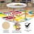 Flash Furniture MK-ME088022-GG Bright Beginnings 33" Round Wooden Adjustable Height Classroom Activity Table, 15"H - 23"H addl-3