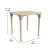 Flash Furniture MK-ME088023-GG Bright Beginnings 24" Square Wooden Adjustable Height Classroom Activity Table, 15"H - 23"H addl-4