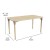 Flash Furniture MK-ME088025-GG Bright Beginnings 23.5" x 47" Wooden Rectangle Adjustable Height Classroom Activity Table, 15"H - 23"H addl-4